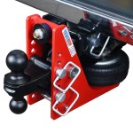 Shocker 20K HD Air Bumper Hitch with Black Combo Ball Mount