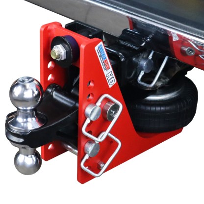 Shocker 20K HD Air Bumper Hitch with Chrome Combo Ball Mount