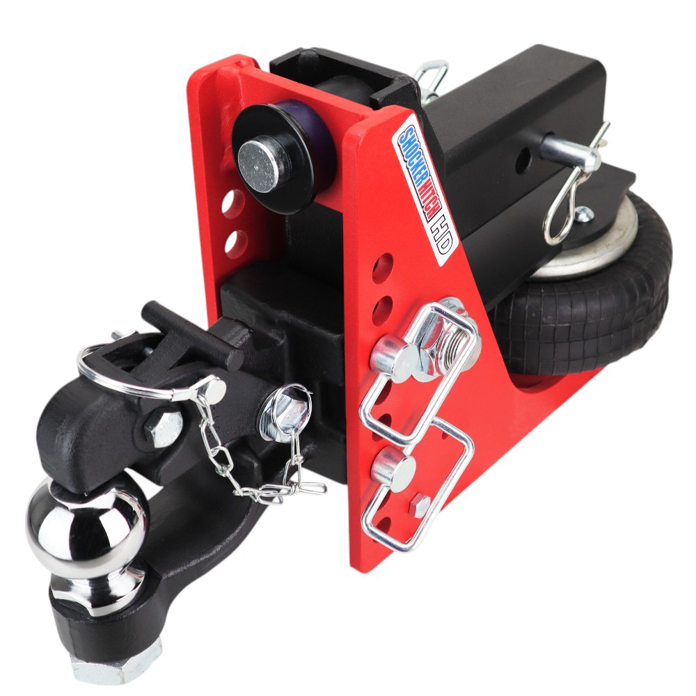 20K HD Air Hitch & 8-Ton Channel Pintle w/ 2-5/16" Ball - 2-1/2" Receiver