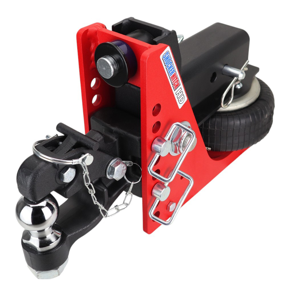 20K HD Air Hitch & 8-Ton Channel Pintle w/ 2" Ball - 3" Receiver