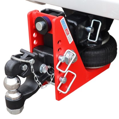 20K HD Air Hitch & Channel 8-Ton Pintle & 2" Ball Installed