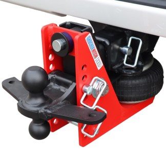 20K HD Air Hitch & Black Sway Tab Combo Ball Installed