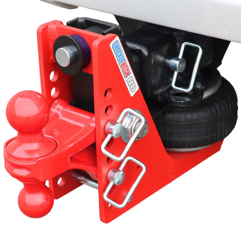 HD Air Hitch & Red Combo Ball Installed