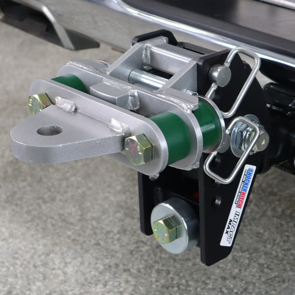 Shocker 20K Impact Max Cushion Bumper Hitch with Cushioned Drawbar Mount - Max Rise