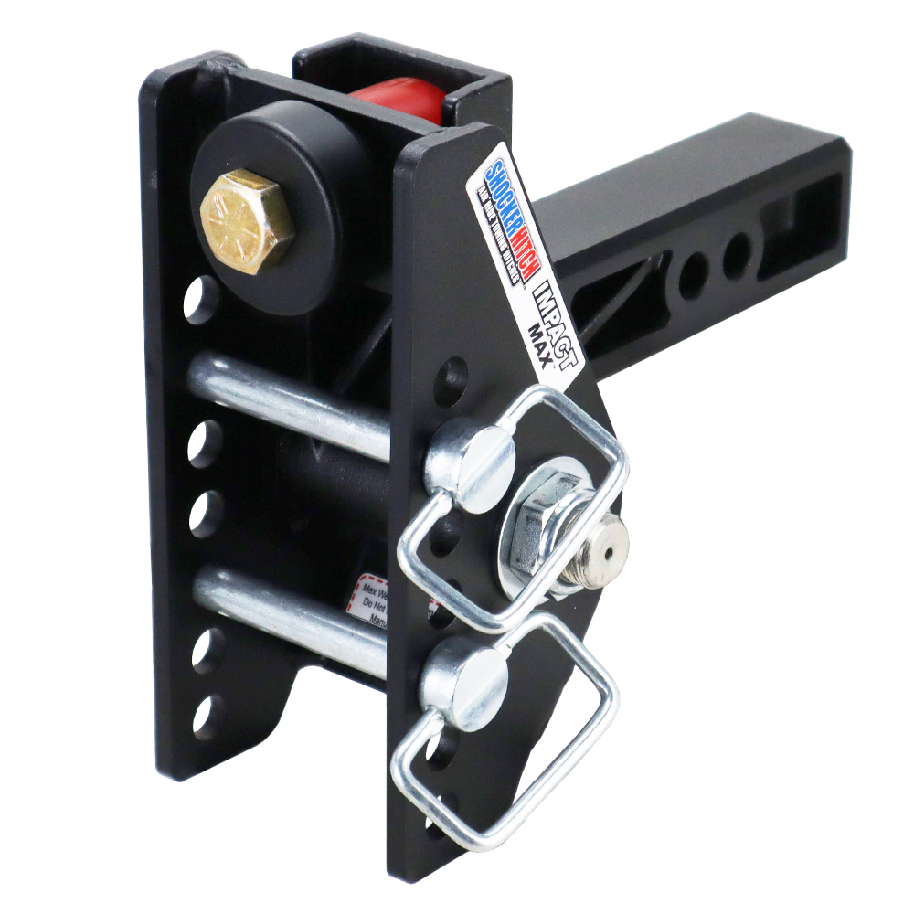 Shocker 20K Impact Max Dual Cushion Bumper Hitch Base Frame with Pins - For 2" Receiver
