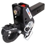 20K Impact Max Dual Cushion Hitch w/ 10-Ton Pintle Hook Channel Style - For 2-1/2" Receiver