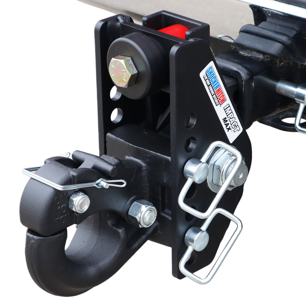 20K Impact Max Dual Cushion Receiver Hitch w/ 10-Ton Pintle Hook Channel Style