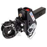 20K Impact Max Dual Cushion Hitch w/ 10-Ton Pintle Hook - For 2-1/2" Receiver
