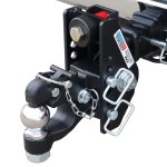 20K Impact Max Dual Cushion Receiver Hitch w/ 8-Ton Pintle Hook & 2-5/16" Ball Channel Style