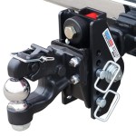 20K Impact Max Dual Cushion Receiver Hitch w/ 8-Ton Pintle Hook & 2-5/16" Ball