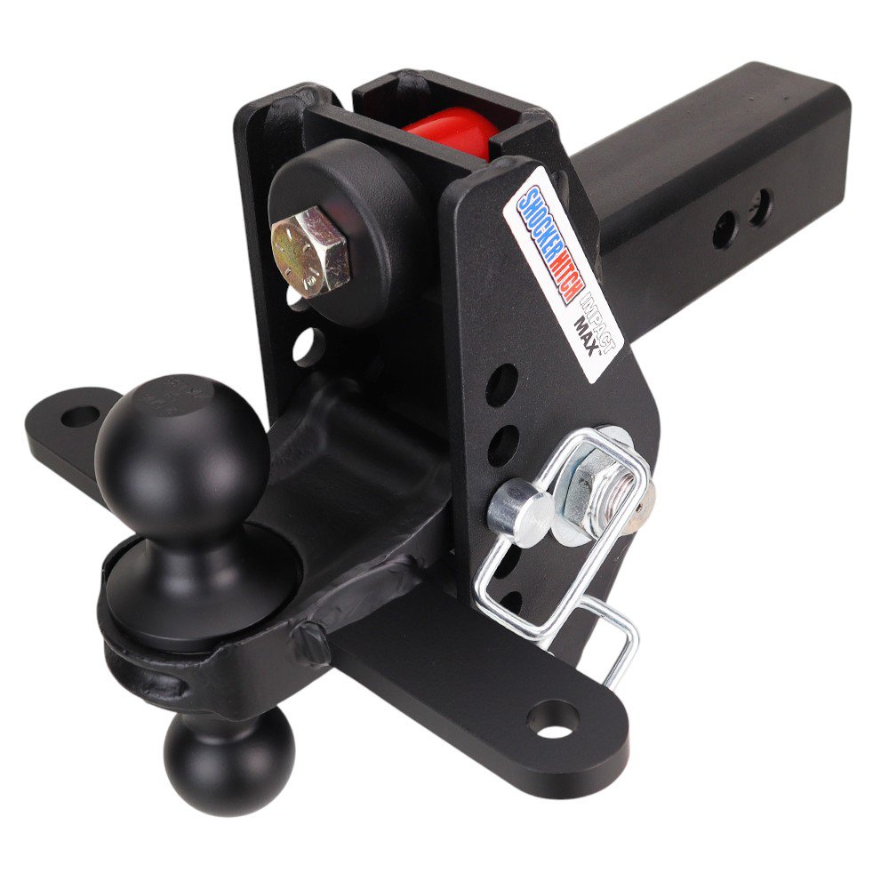 20K Impact Max Dual Cushion Hitch w/ Black Combo Ball & Sway Tabs - For 2-1/2" Receiver