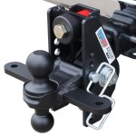 20K Impact Max Dual Cushion Receiver Hitch w/ Black Combo Ball w/ Sway Tabs