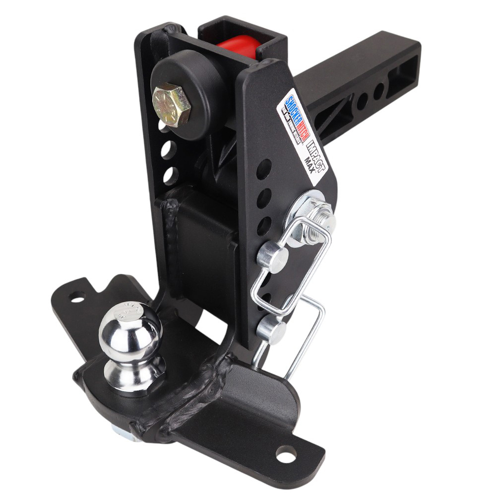 20K Impact Max Dual Cushion Hitch w/ Drop Ball Mount w/ Sway Tabs & 2" Ball - For 2" Receiver