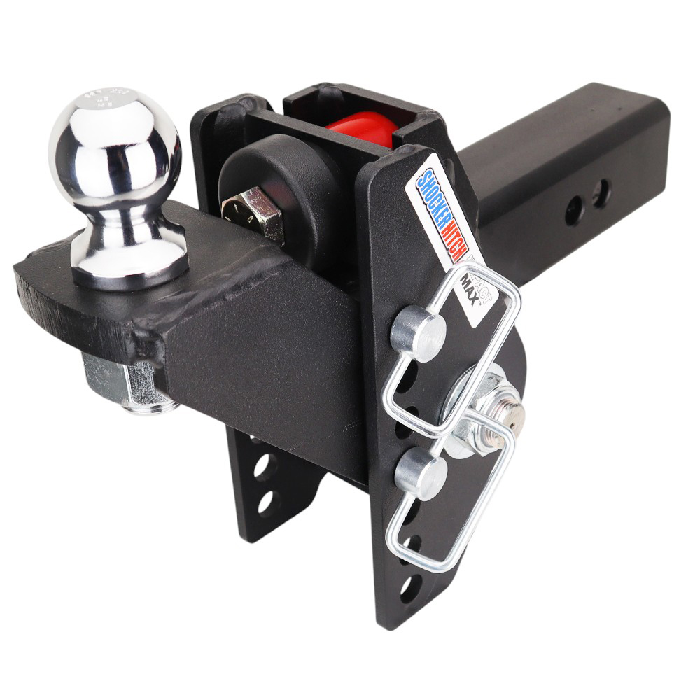 20K Impact Max Dual Cushion Hitch w/ Raised Ball Mount & 2" Ball - For 2-1/2" Receiver