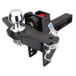 20K Impact Max Dual Cushion Hitch w/ Raised Ball Mount w/ Sway Tabs & 2-5/16" Ball - For 2" Receiver