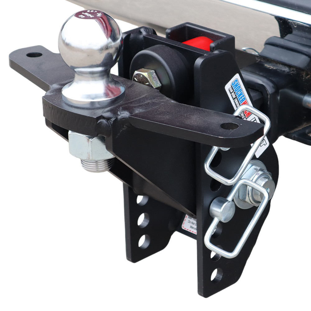 20K Impact Max Dual Cushion Receiver Hitch w/ Raised Ball Mount w/ Sway Tabs & 2-5/16" Ball