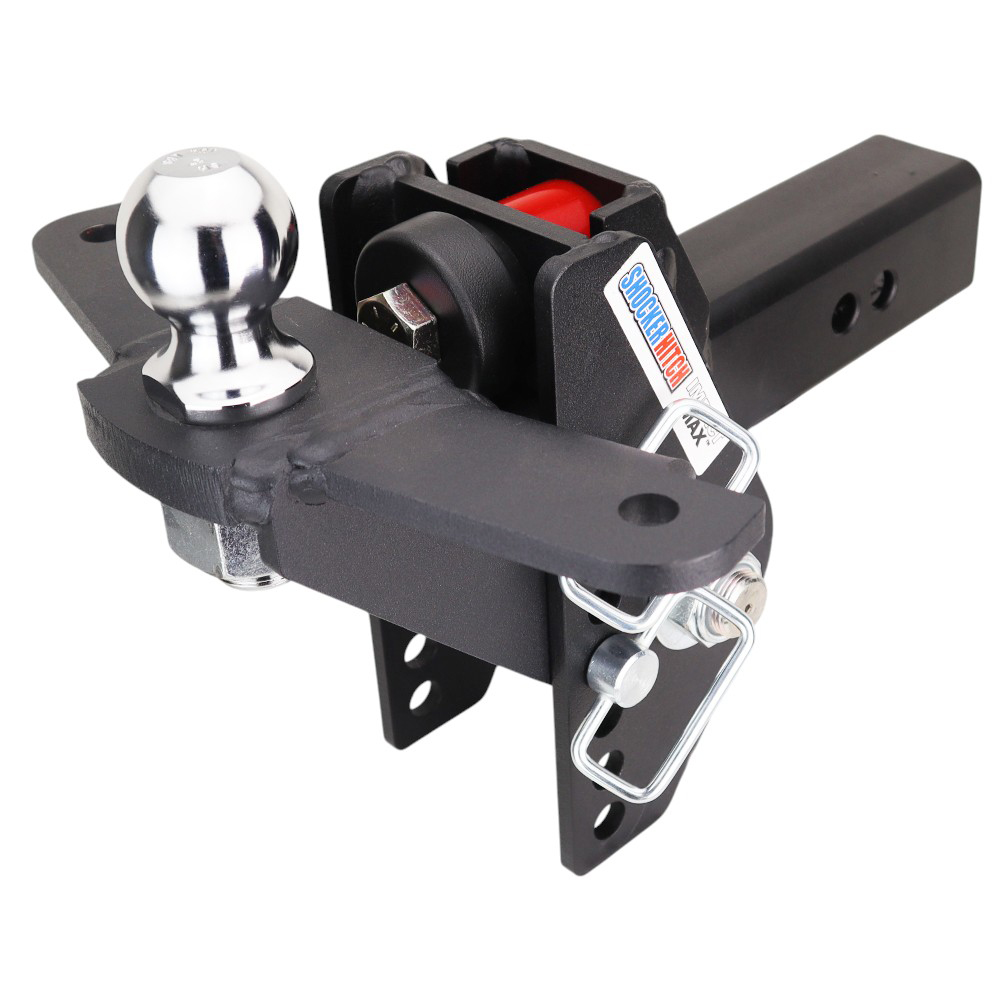 20K Impact Max Dual Cushion Hitch w/ Raised Ball Mount w/ Sway Tabs & 2" Ball - For 2-1/2" Receiver