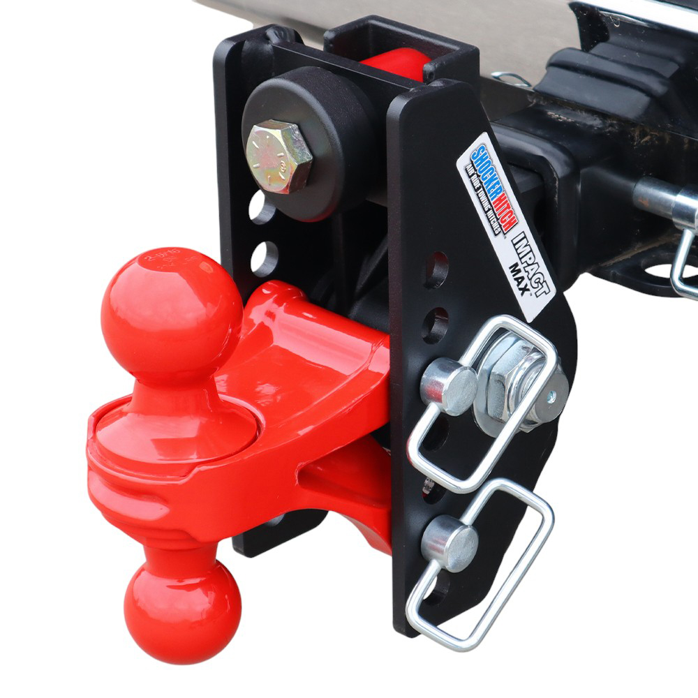20K Impact Max Dual Cushion Receiver Hitch w/ Red Combo Ball