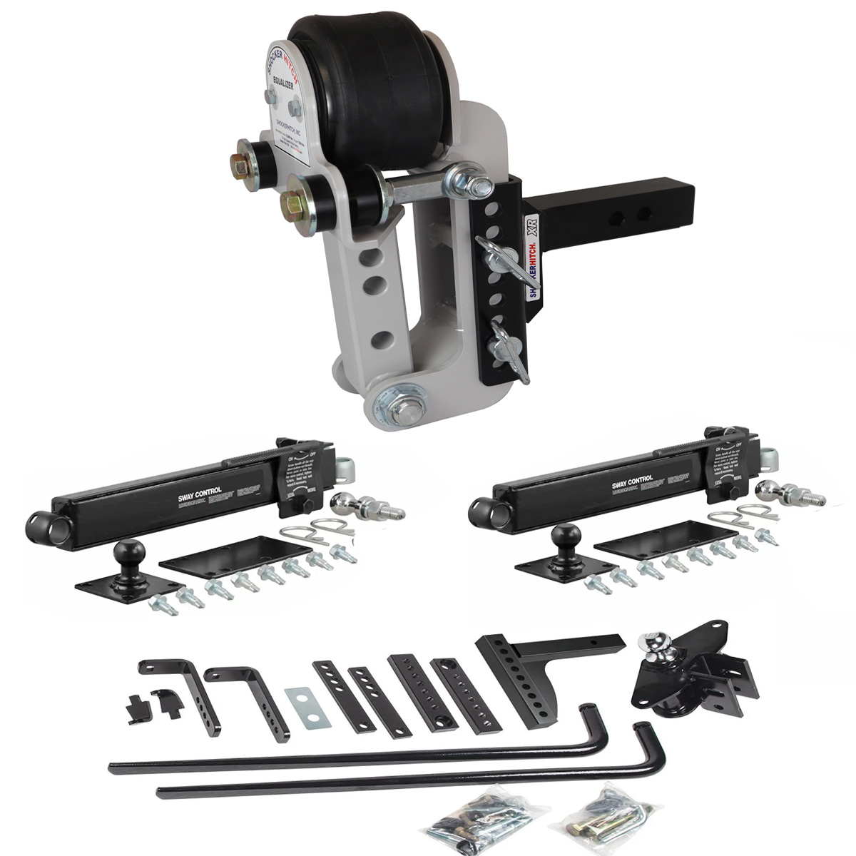 Shocker Air Equalizer & Weight Distribution Hitch with Sway Control Arm Kit