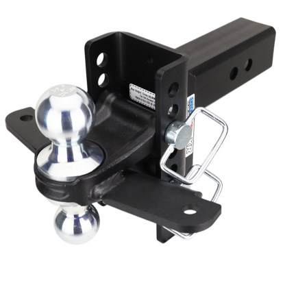 Shocker XR Hitch & Chrome Combo Balls with Sway Tabs - 8-Hole - For 2-1/2" Receiver