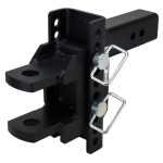 Shocker XR Adjustable Hitch with Clevis Pin Mount - 10-Hole Channel - For 2-1/2" Receiver