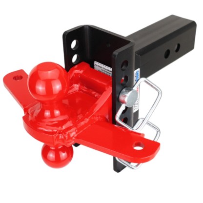 Shocker XR Hitch & Red Combo Balls with Sway Tabs - 8-Hole - For 2-1/2" Receiver