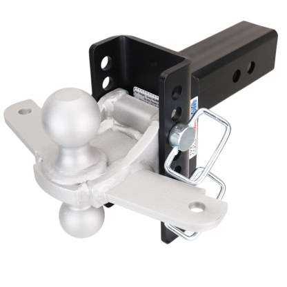 Shocker XR Hitch & Black Combo Balls with Sway Tabs - 8-Hole - For 2-1/2" Receiver