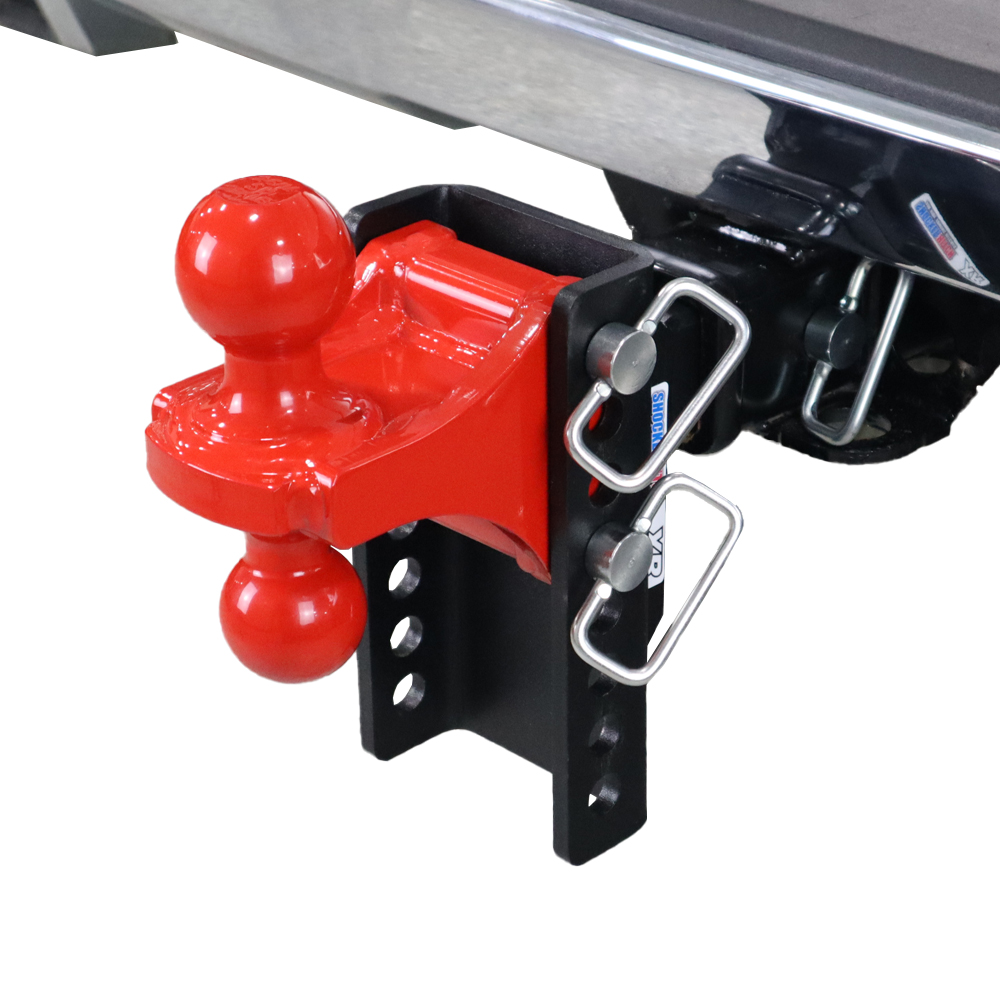 Shocker XR Drop Hitch & Red Combo Ball (2″ & 2-5/16″ Balls)