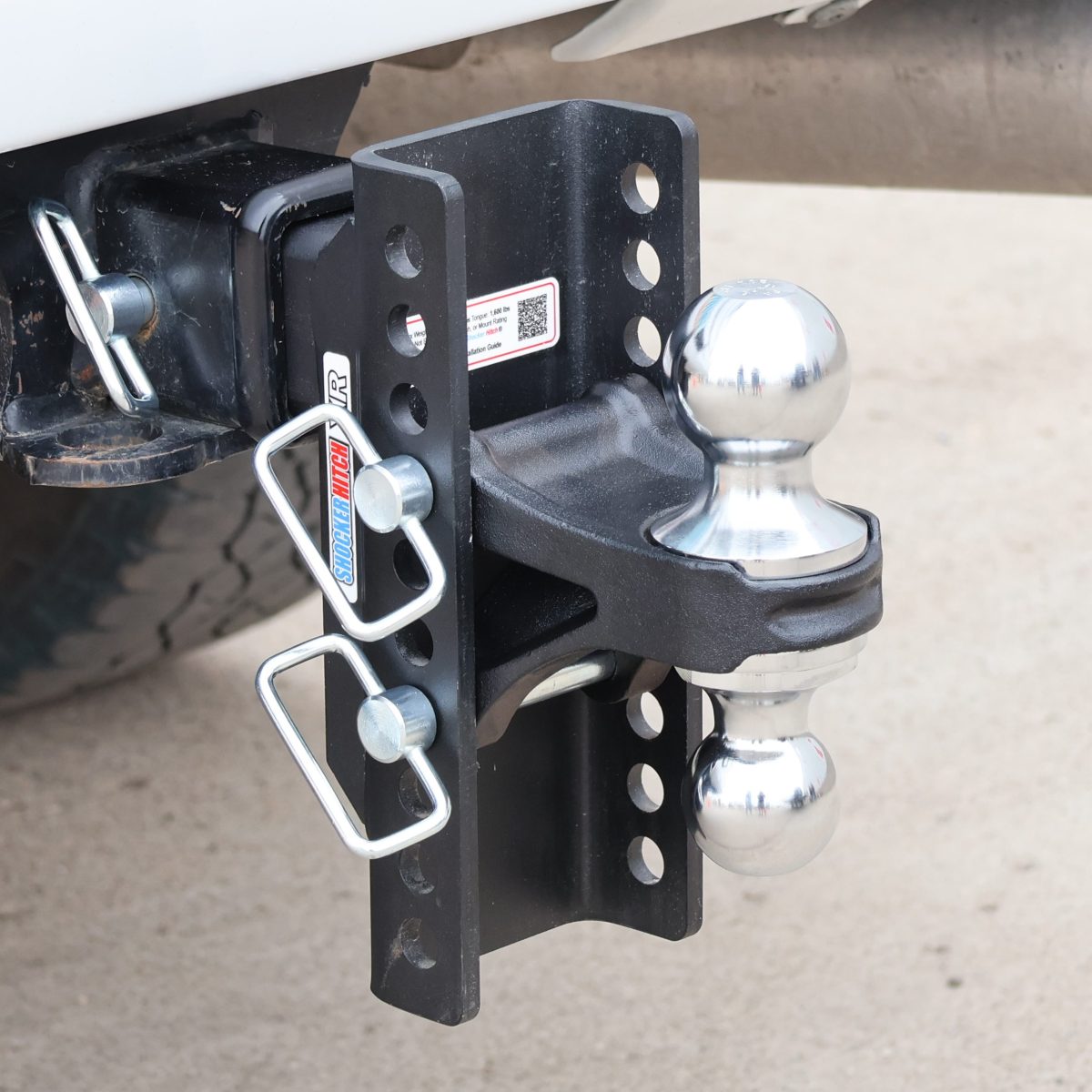 XR Drop Hitch with Combo Ball Installed