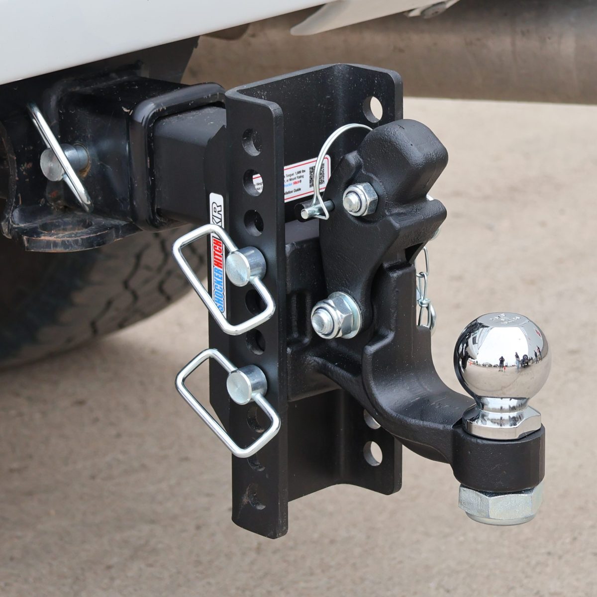 XR Pintle & Ball Hitch Installed - Open