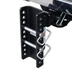 Shocker XR Drop Hitch Flipped Down Installed - 10 Hole Frame