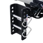 XR Drop Hitch Flipped Down Installed 8 Hole Frame