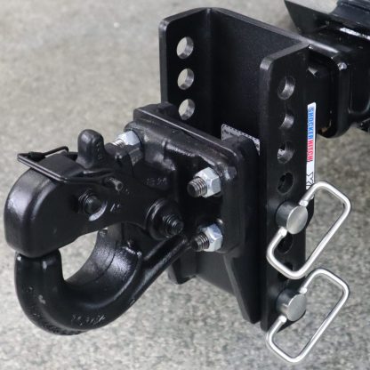 Shocker XR Pintle Hitch Installed - 8 Hole Frame