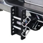 XR Drop Hitch Flipped Up Installed 8 Hole Frame