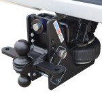 20K HD Max Air Hitch with Sway Tab Black Combo Ball On Truck