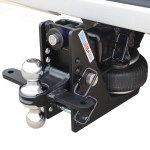 20K HD Max Air Hitch with Sway Tab Chrome Combo Ball On Truck