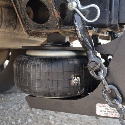 Built in Air Ride Absorbs the Bumps, Tugs & Jerks - HD Max Black Air Hitch - Fully Adjustable System