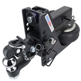 20K HD Max Black Air Hitch & 8-Ton Channel Pintle w/ 2-5/16" Ball - 2-1/2" Receiver