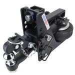 20K HD Max Black Air Hitch & 8-Ton Channel Pintle w/ 2" Ball - 2" Receiver