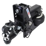20K HD Max Black Air Hitch & 8-Ton Channel Pintle w/ 2" Ball - 3" Receiver