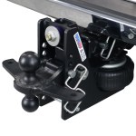 Shocker 20K HD Max Black Air Bumper Hitch with Black Combo Ball Mount with Sway Tabs