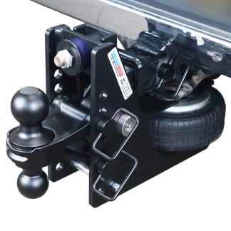 Shocker 20K HD Max Black Air Bumper Hitch with Black Combo Ball Mount