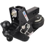 Shocker 20K HD Max Black Air Bumper Hitch with Black Combo Sway Mount