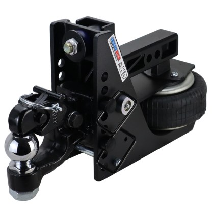 Shocker 20K HD Max Black Air Bumper Hitch with Channel Style Pintle & Ball Combo with 2-5/16 Ball - For 2 Receiver