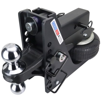 HD Max Black Air Hitch & Chrome Combo Ball - Fits 2-1/2" Receiver