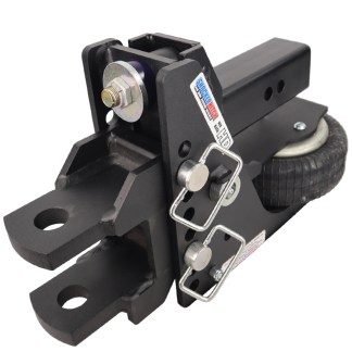 Shocker HD Max Black Air Hitch with Clevis Pin Ball Mount
