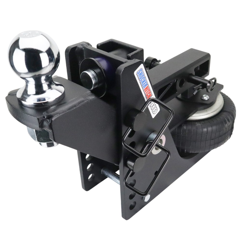 20K HD Max Black Air Hitch & Raised Mount with 2-5/16" Ball - 2" Receiver