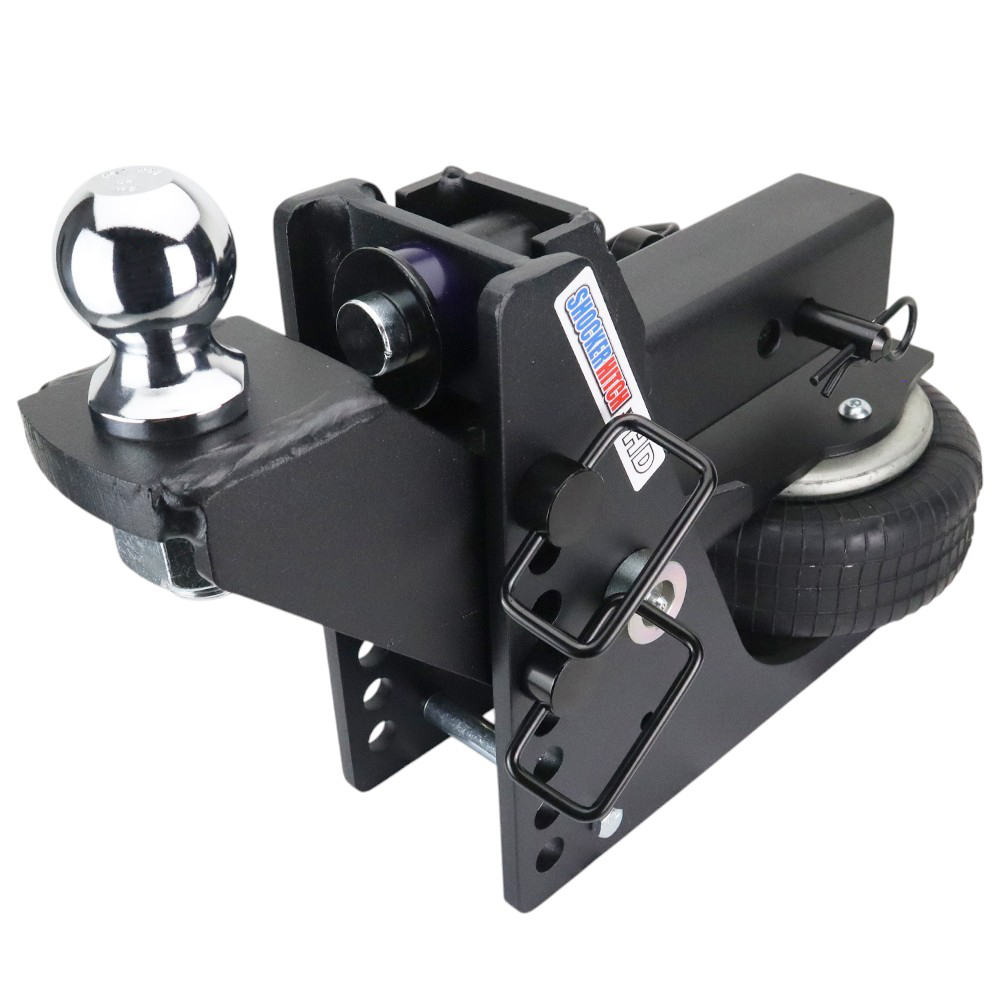 20K HD Max Black Air Hitch & Raised Mount with 2" Ball - 2-1/2" Receiver