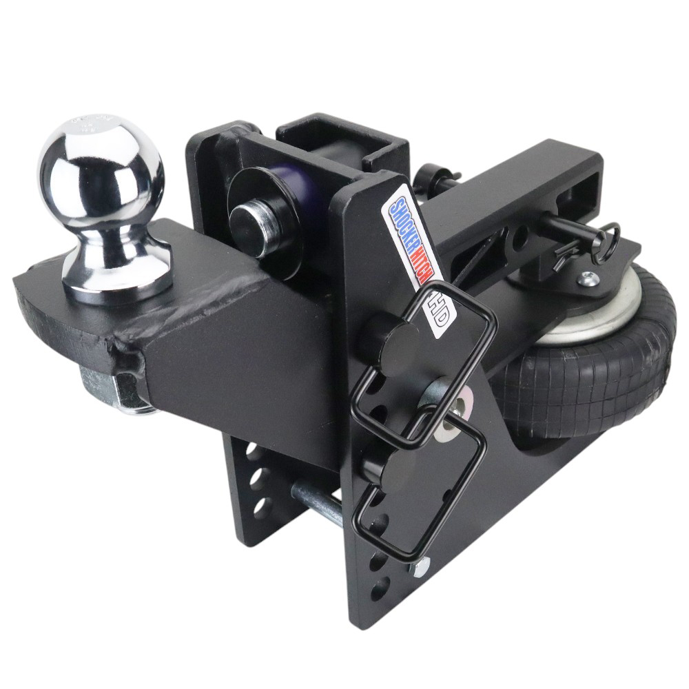 20K HD Max Black Air Hitch & Raised Mount with 2" Ball - 2" Receiver
