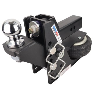 Shocker HD Max Black Air Raised Ball Mount Hitch (2" of Rise to 2" of Drop)